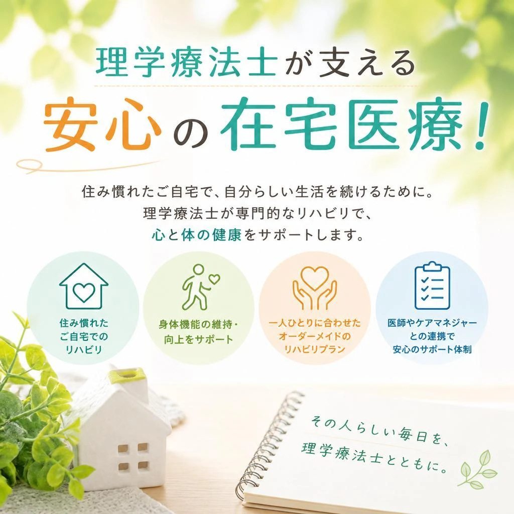 理学療法士が支える安心の在宅医療！