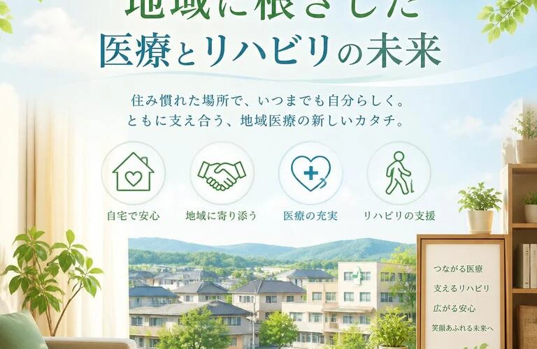 自宅で安心、地域に根ざした医療とリハビリの未来