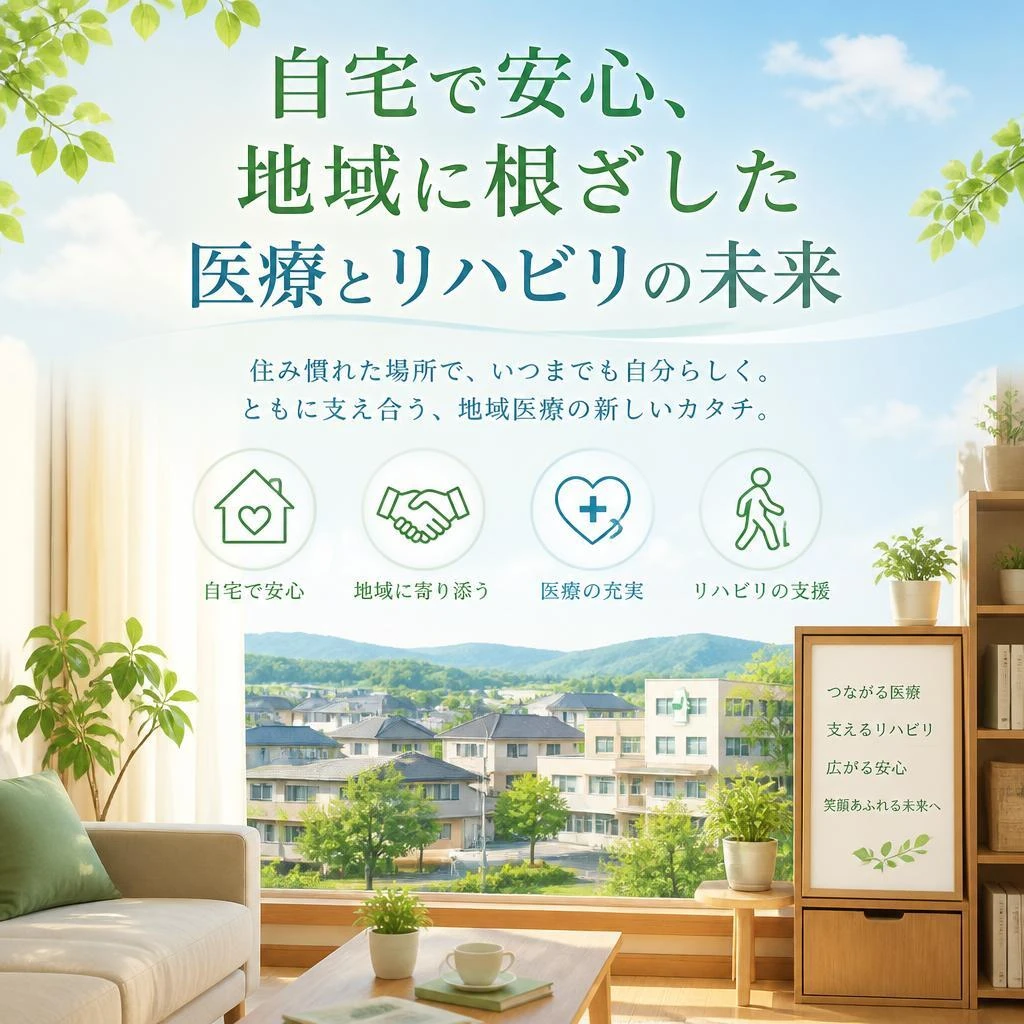 自宅で安心、地域に根ざした医療とリハビリの未来