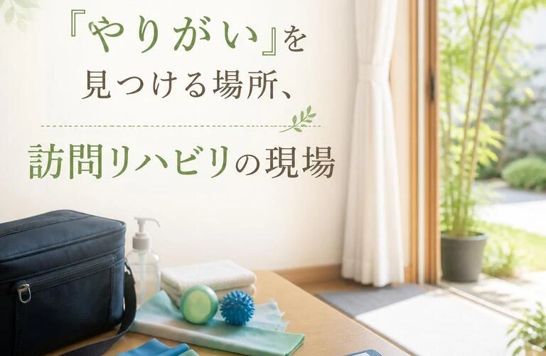 「あなたの『やりがい』を見つける場所、訪問リハビリの現場」