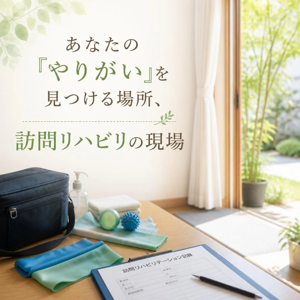 「あなたの『やりがい』を見つける場所、訪問リハビリの現場」