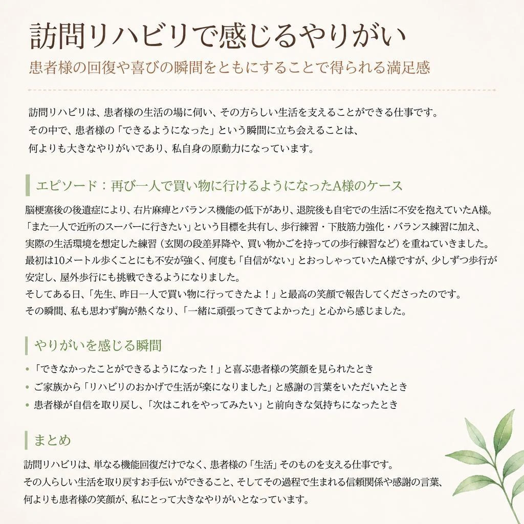やりがいを感じる瞬間